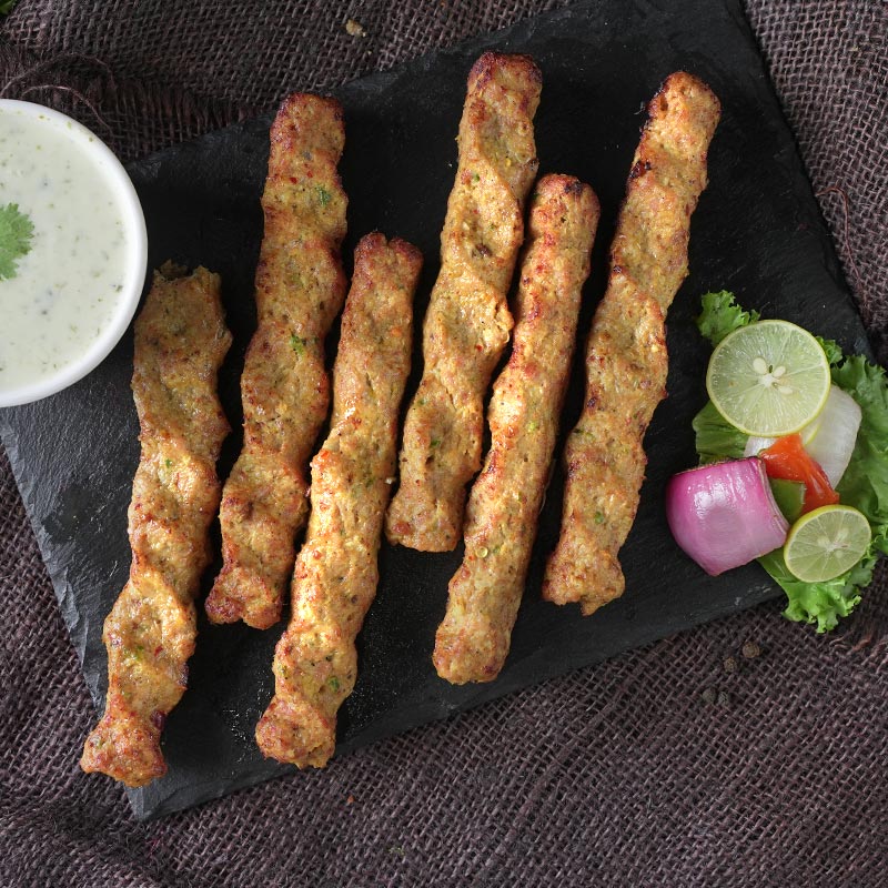 Chicken Kabab Plate Saffron Foodies