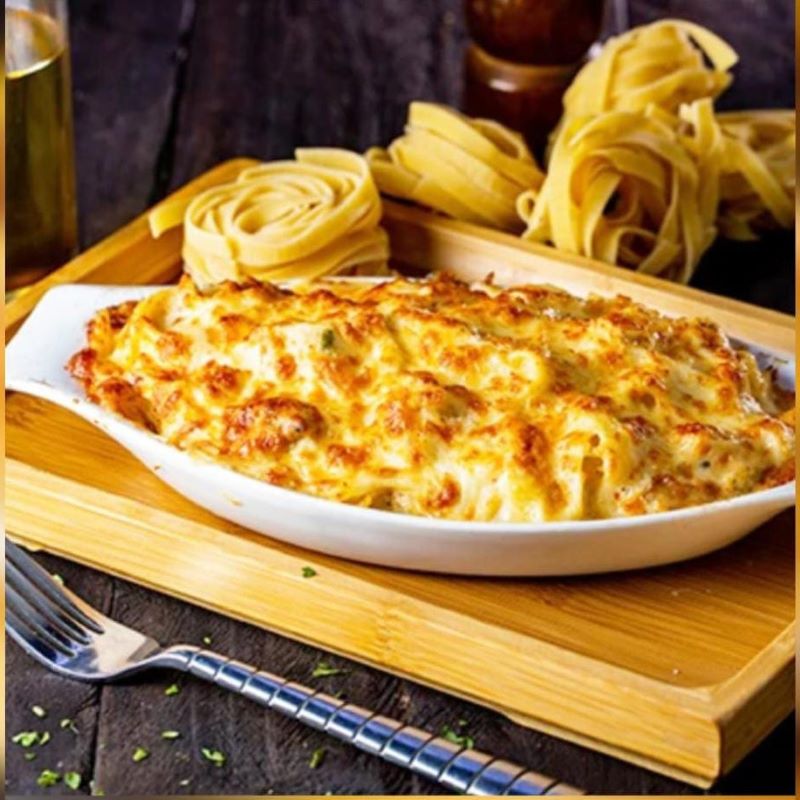 Fettuccine Alfredo Pasta Pizza Box